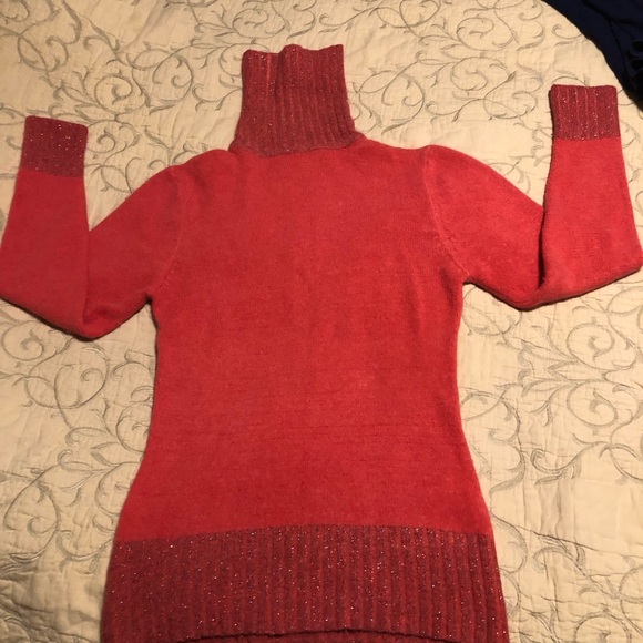 Angora wool blend women’ turtleneck sweater - Picture 2 of 6